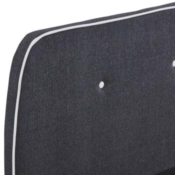 Bettgestell Dunkelgrau Stoff 150x200 cm