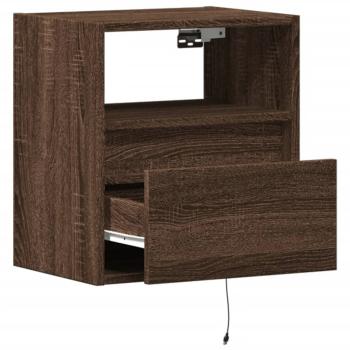 ARDEBO.de - TV-Wandschrank mit LED-Beleuchtung Eichen-Optik 41x31x45 cm
