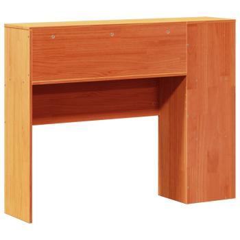 Kopfteil mit Stauraum Wachsbraun 75 cm Massivholz Kiefer