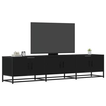 ARDEBO.de - TV-Schrank Schwarz 180x35x41 cm Holzwerkstoff