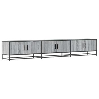 ARDEBO.de - TV-Schrank Grau Sonoma 240x35x41 cm Holzwerkstoff