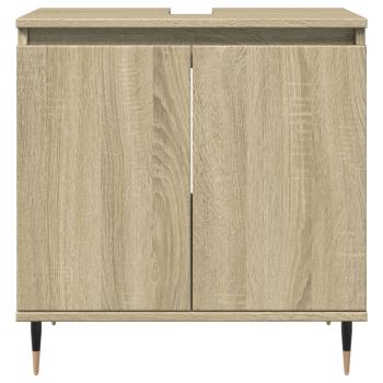 ARDEBO.de - 3-tlg. Badmöbel-Set Sonoma-Eiche Holzwerkstoff