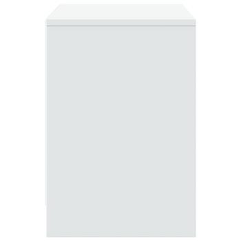 TV-Schrank mit LED-Beleuchtung Weiß 100x34x50 cm Holzwerkstoff