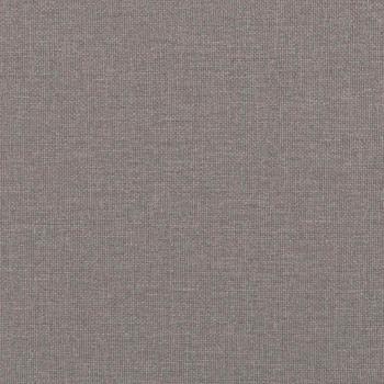 Sofa 3-Sitzer mit Zierkissen Taupe 210 cm Stoff