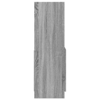 Highboard Grau Sonoma 92x33x100 cm Holzwerkstoff