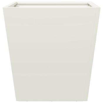 Pflanzkübel 2 Stk. Weiß 40x40x40 cm Stahl