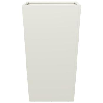 Pflanzkübel 2 Stk. Weiß 45x45x75 cm Stahl