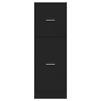 Apothekerschrank Schwarz 40x41x118 cm Holzwerkstoff
