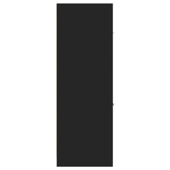 Apothekerschrank Schwarz 40x41x118 cm Holzwerkstoff