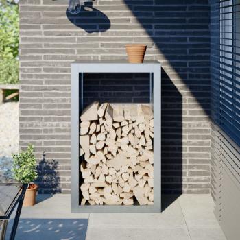 ARDEBO.de - Brennholzregal 60x40x100 cm Verzinkter Stahl