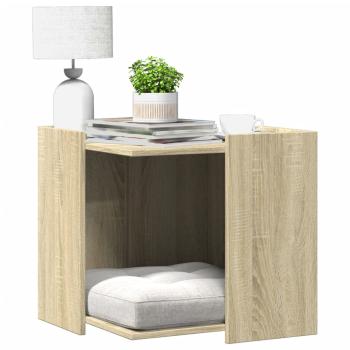 ARDEBO.de - Katzenklo Sonoma Eiche 53x53x51 cm Holzwerkstoff