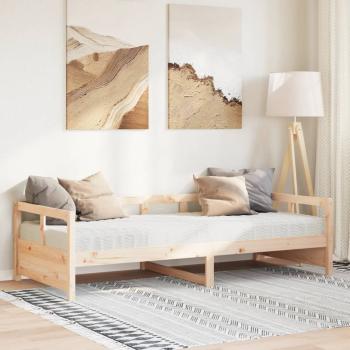 ARDEBO.de - Tagesbett mit Matratze 80x200 cm Massivholz Kiefer