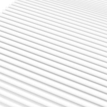 Tagesbett mit Matratze Weiß 90x200 cm Massivholz Kiefer