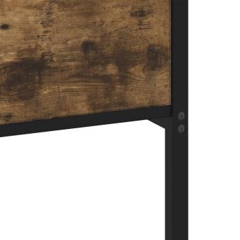 Bettgestell ohne Matratze Räuchereiche 150x200 cm Holzwerkstoff