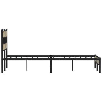Bettgestell ohne Matratze Sonoma-Eiche 120x200 cm Holzwerkstoff