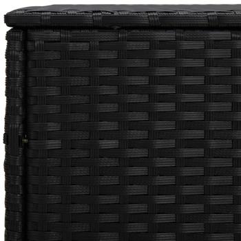 Garten-Beistelltische 3 Stk. Schwarz Poly Rattan