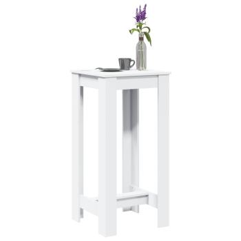 ARDEBO.de - Bartisch Weiß 51x50x103,5 cm Holzwerkstoff