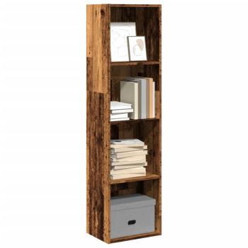 ARDEBO.de - Bücherregal Altholz-Optik 40x30x152 cm Holzwerkstoff