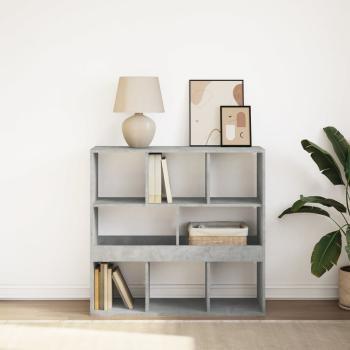 ARDEBO.de - Bücherregal/Raumteiler Betongrau 100x33x94,5 cm