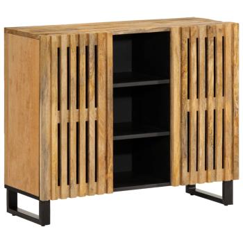 ARDEBO.de - Sideboard 90x34x75 cm Raues Massivholz Mango