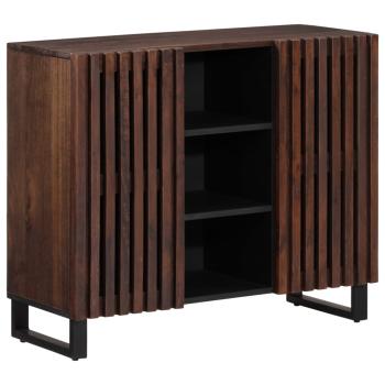 ARDEBO.de - Sideboard Braun 90x34x75 cm Massivholz Mango