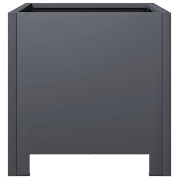 Pflanzkübel 2 Stk. Anthrazit 30x30x30 Stahl