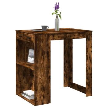 ARDEBO.de - Bartisch Räuchereiche 102x70x103,5 cm Holzwerkstoff