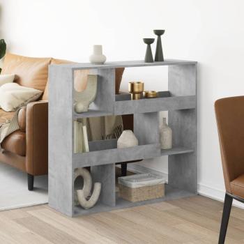 ARDEBO.de - Raumteiler Betongrau 100x33x94,5 cm Holzwerkstoff