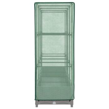 Hochbeet mit Gewächshaus-Aufsatz Rattan-Optik 160x40x123 cm