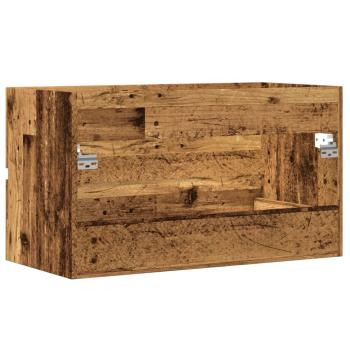 ARDEBO.de - Bad-Hängeschrank Altholz-Optik 80x38,5x45 cm Holzwerkstoff