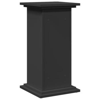 Postament mit Stauraum Schwarz 31x30x60 cm Holzwerkstoff