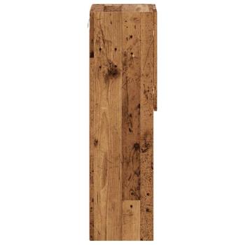 TV-Schränke mit LED-Leuchten 2 Stk. Altholz-Optik 30,5x30x102cm