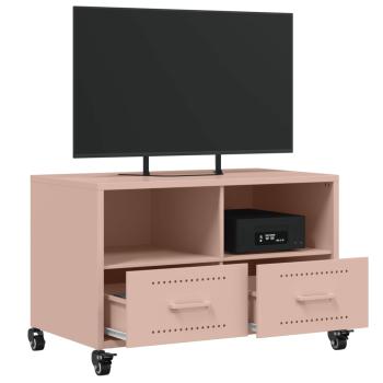 TV-Schrank Rosa 68x39x43,5 cm Stahl