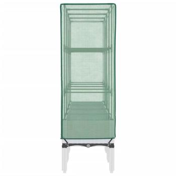 Hochbeet mit Gewächshaus-Aufsatz Rattan-Optik 160x40x140 cm