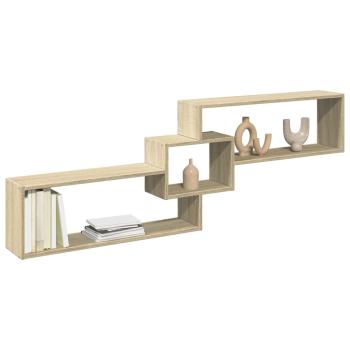 ARDEBO.de - Wandschrank 158x18x53 cm Sonoma Eiche Holzwerkstoff