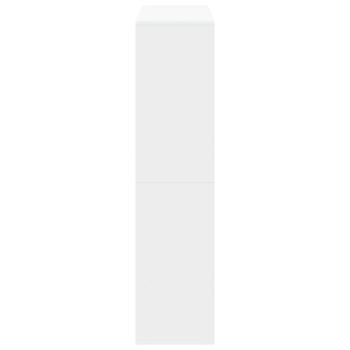 Bücherregal Weiß 100x33x135 cm Holzwerkstoff