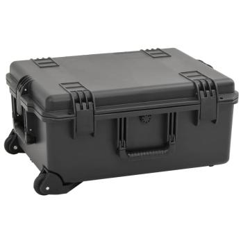 ARDEBO.de - Koffer für Flugreise Tragbar Schwarz 62,5x50x28,5 cm PP