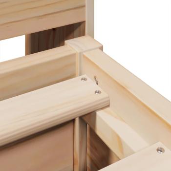 Massivholzbett ohne Matratze 140x200 cm Kiefernholz