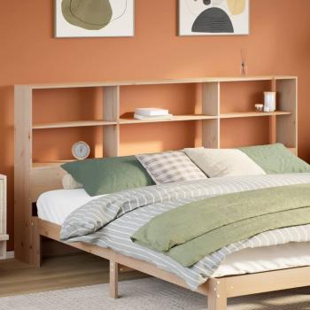 ARDEBO.de - Kopfteil mit Stauraum 180 cm Massivholz Kiefer