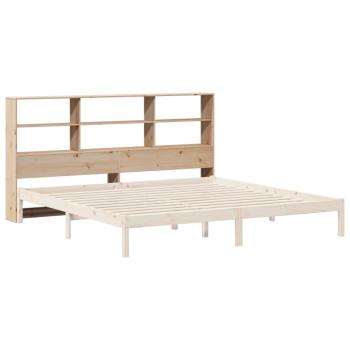 Kopfteil mit Stauraum 180 cm Massivholz Kiefer