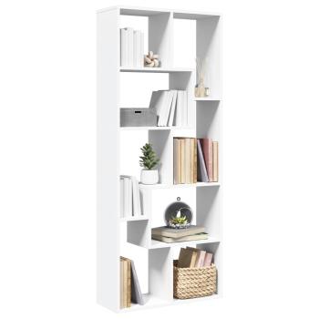 ARDEBO.de - Raumteiler-Bücherregal Weiß 67x25x161,5 cm Holzwerkstoff