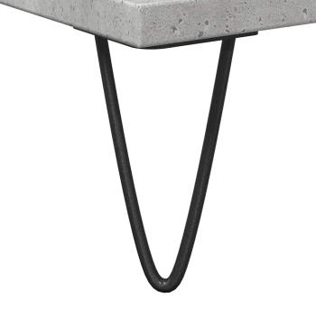 Badschrank Betongrau 58 x 33 x 60 cm Holzwerkstoff