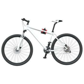 ARDEBO.de - Fahrrad-Montageständer Wandmontage Klappbar Rot Schwarz Stahl