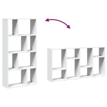 Bücherregal Weiß 60x20x120 cm Holzwerkstoff