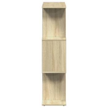 Raumteiler-Bücherregal 3 Fächer Sonoma-Eiche 70x24x97 cm
