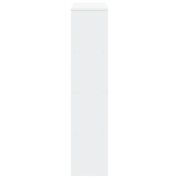 Raumteiler-Bücherregal 4 Stufen Weiß 131,5x29x131,5 cm