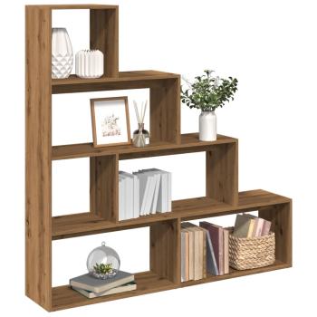 ARDEBO.de - Raumteiler-Bücherregal 4 Stufen Artisan-Eiche 143,5x29x143,5 cm