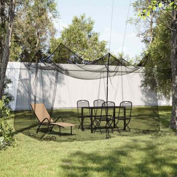 ARDEBO.de - Moskitonetz Indoor Outdoor 156 Mesh Schwarz 300x300x250 cm