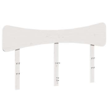 Massivholzbett ohne Matratze Weiß 120x190 cm Kiefernholz