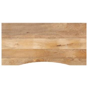 ARDEBO.de - Schreibtischplatte mit Aussparung 120x60x2,5cm Massivholz Mango